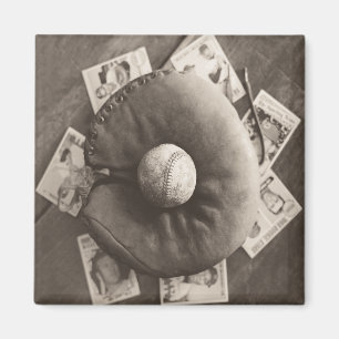 MES01BWD3 Baseball Cards.tif Magnet