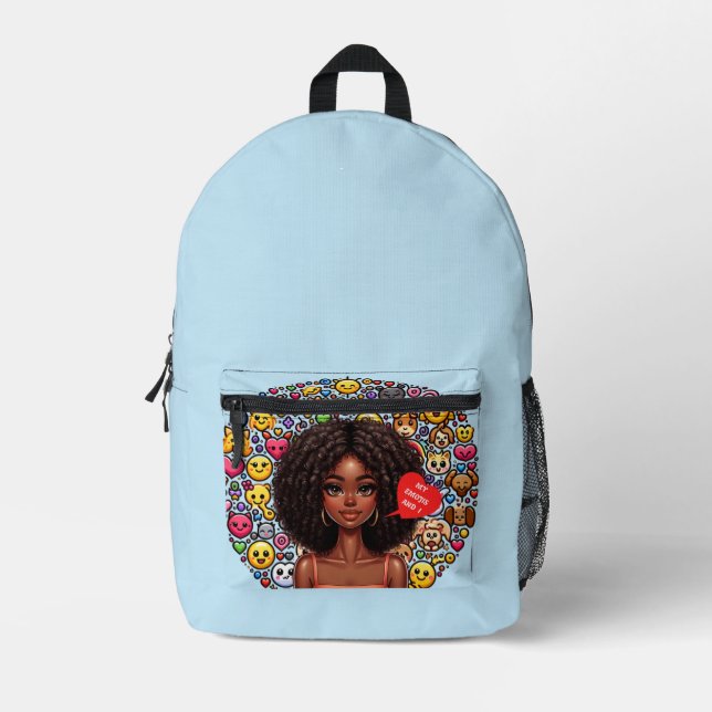 Mes Emojis et moi imprimons le sac à coudre (Recto)