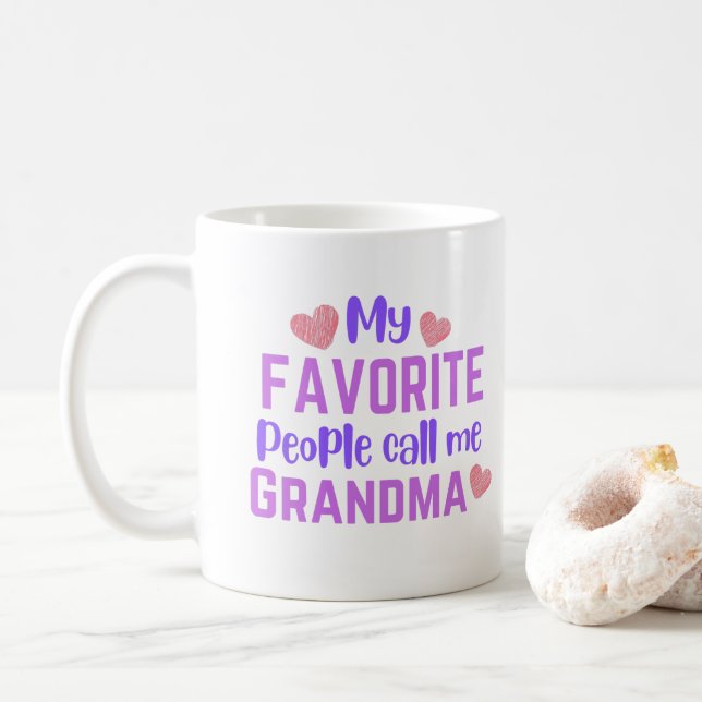 Mes Favoris M'Appelent Grandma Coffee Mug (Avec donut)