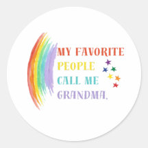 Mes Gens Préférés M'Appelent Sticker Grandma