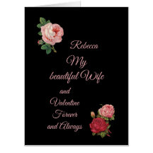 Mes grands Valentines vintages de roses de belle