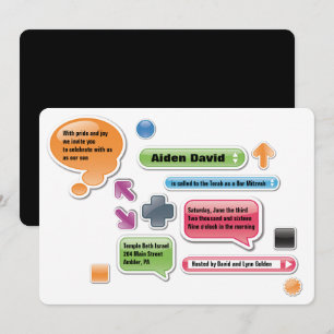 MES PARENTS SONT LAME Bat Bar Mitzvah Invitation