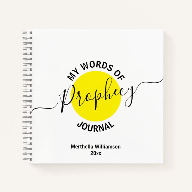 Mes paroles du journal de la prophétie (Devant)