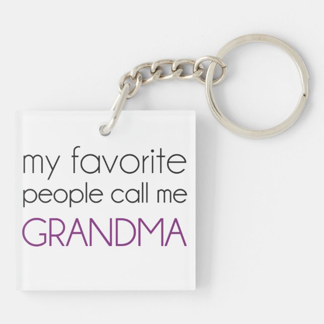 Mes personnes préférées m'appellent grand-maman (Dos)