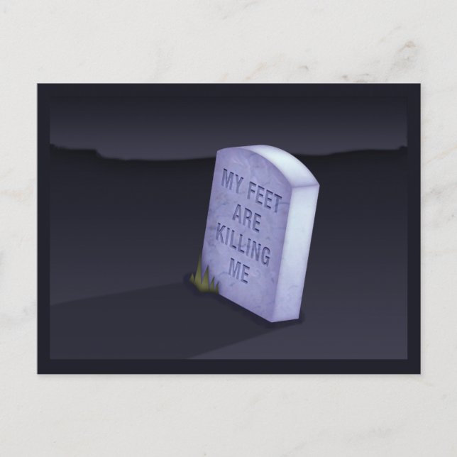 Mes pieds me tuent Carte postale (Devant)