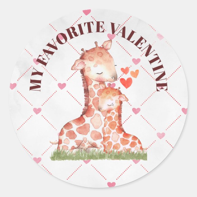 Mes Stickers Rond Classique Valentine favoris (Devant)