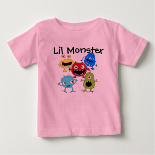 Mes T-shirts de bébé de monstre de Lil