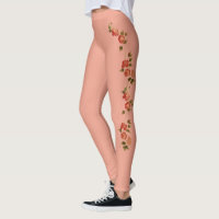 Mes vêtements marque tatouage Leggings Rose Vintag