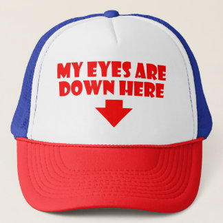 Mes yeux sont en bas ici de casquette