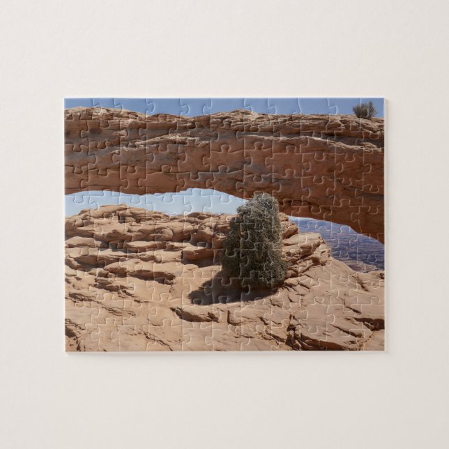 Mesa Arch and Tumbleweed at Canyonlands Jigsaw Puzzle (Horizontal)