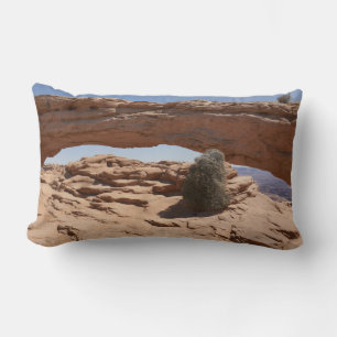 Mesa Arch and Tumbleweed at Canyonlands Lumbar Pillow