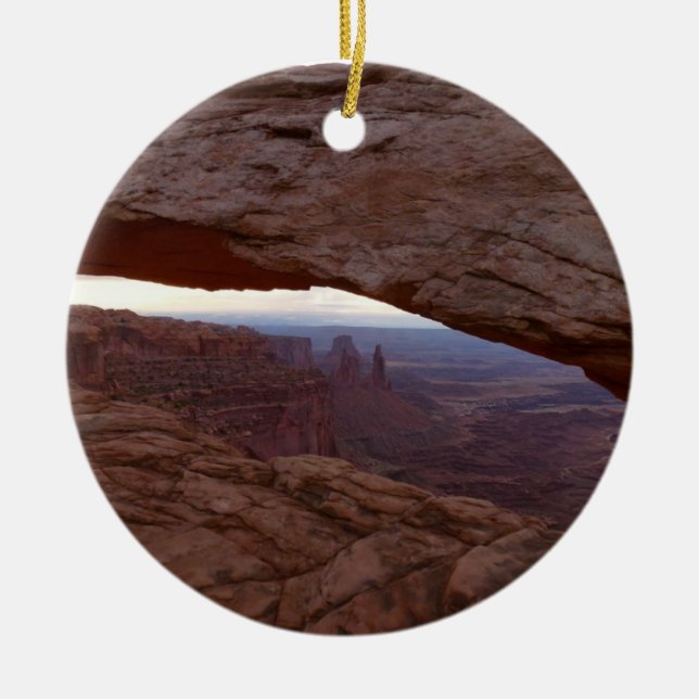 Mesa Arch from Canyonlands National Park Ceramic Ornament (Front)