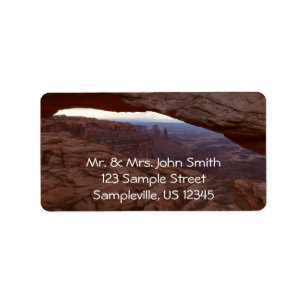 Mesa Arch from Canyonlands National Park Label