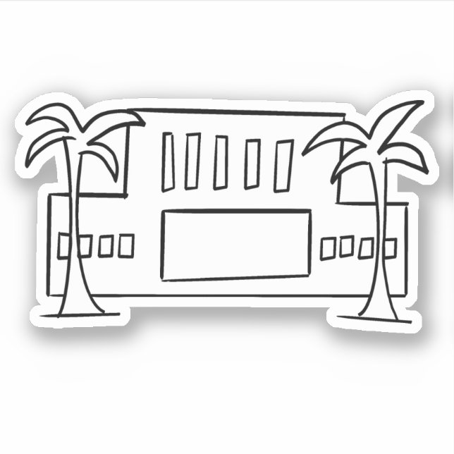 Mesa Arizona LDS temple simple outline mormon  (Front)