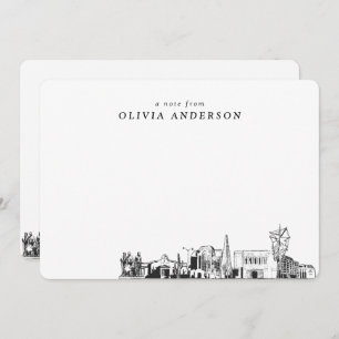 Mesa Arizona Sketch Personalized Note Cards
