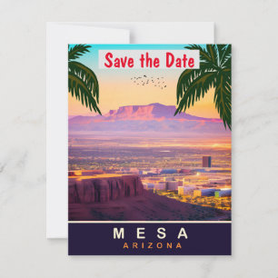 Mesa, Arizona, Travel Postcard,  Save The Date