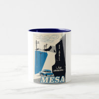 Mesa Arizona vintage style travel poster