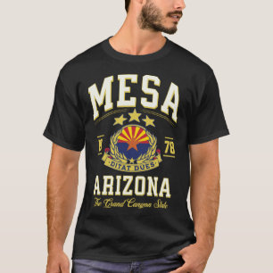Mesa AZ EST 1878 Love Arizona Flag USA Varsity Sty T-Shirt