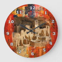 Mesa Verde Adobe Cliffs Southwestern Clock