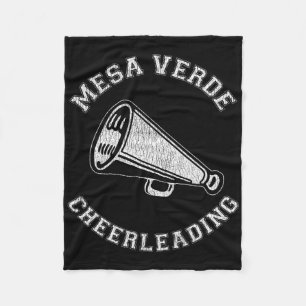 Mesa Verde Cheer Distressed Retro 90's Cheerleader Fleece Blanket
