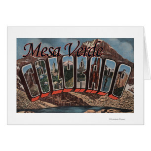 MESA Verde, le Colorado - grandes scènes de lettre