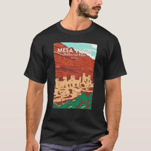 Mesa Verde National Park Colorado Colorful Vintage T-Shirt