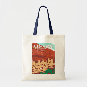 Mesa Verde National Park Colorado Colourful Vintag Tote Bag