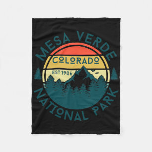 Mesa Verde National Park Colorado Nature Hiking Ou Fleece Blanket