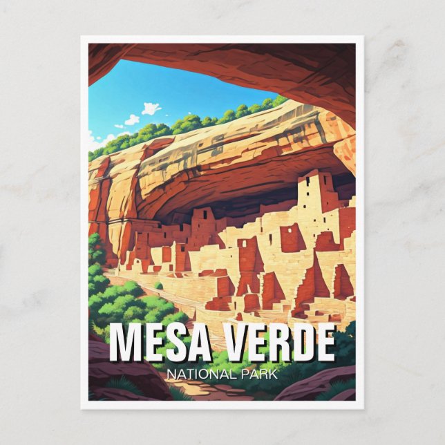 Mesa Verde National Park Colorado Postcard (Front)