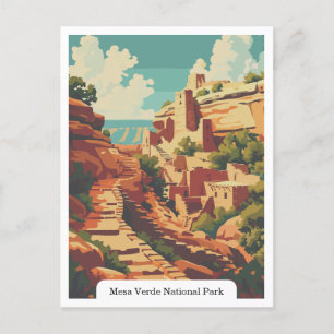 Mesa Verde National Park, Colorado USA Postcard