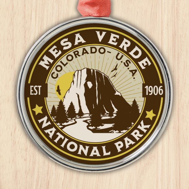 Mesa Verde National Park Desert Landscape Metal Ornament (Creator Uploaded)