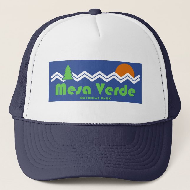 Mesa Verde National Park Retro Trucker Hat (Front)