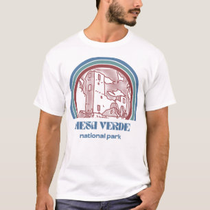 Mesa Verde National Park Retro Vintage Style Outdo T-Shirt
