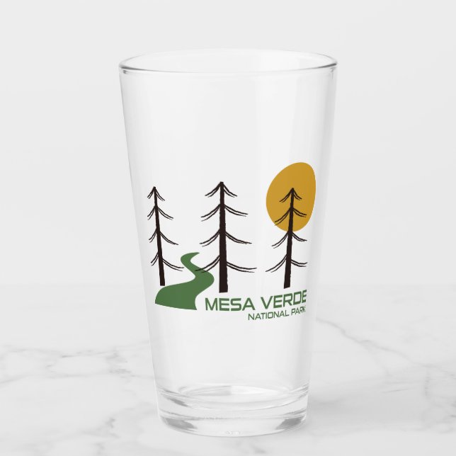 Mesa Verde National Park Trail Glass (Front)
