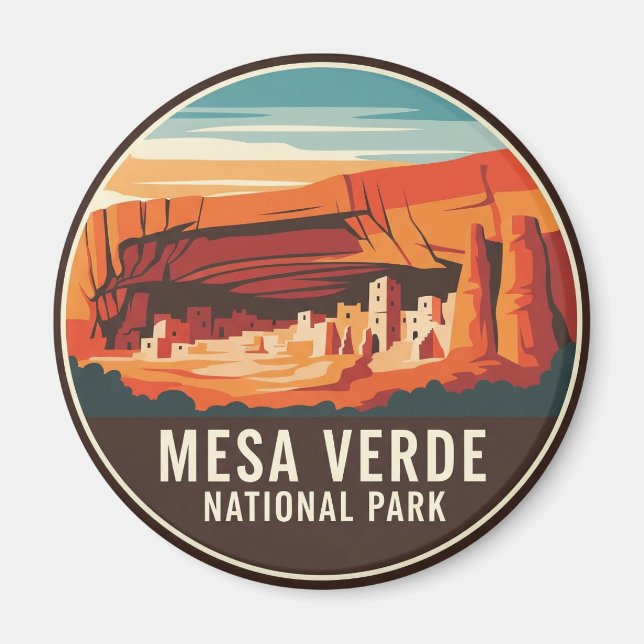 Mesa Verde National Park Travel Magnet (Front)