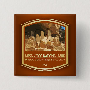 Mesa Verde NP (PF1) 2 Inch Square Button