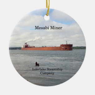 Mesabi Miner oranment Ceramic Ornament