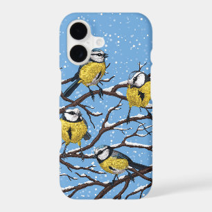 Mésanges bleues en hiver