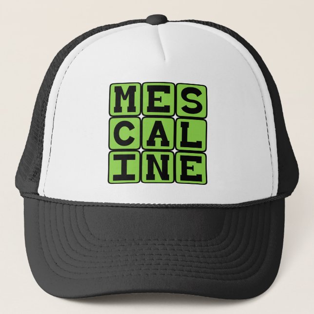 Mescaline, Hallucinogenic Drug Trucker Hat (Front)
