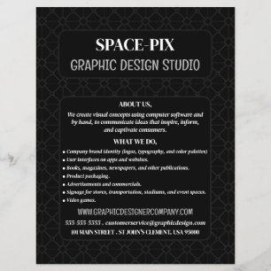 Mesh Graphic, Graphic Designer Advertising Flyer