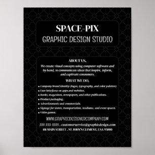 Mesh Graphic, Graphic Designer Advertising Poster