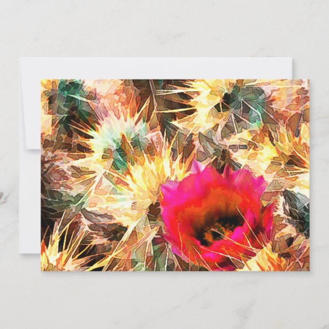 Mesh of Cactus Needles Invitation (Front)