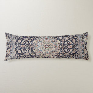 Meshed Persia Dusty Blue Dark Grey  Body Pillow