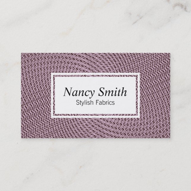 Meshing | Pink Business Card (Front)