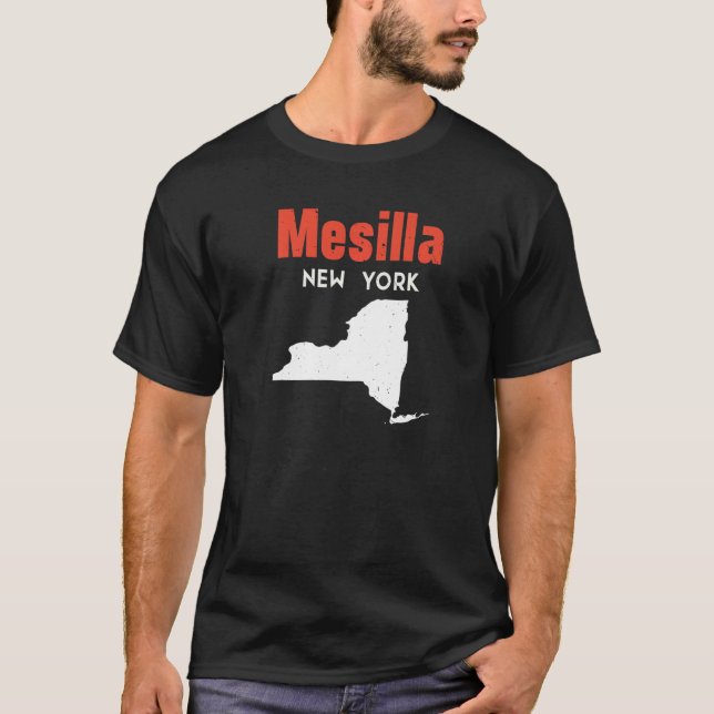 Mesilla New York Usa State America Travel New York T-Shirt (Front)