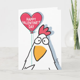 MESMERIZED CHICKEN Valentines by Boynton Holiday Card