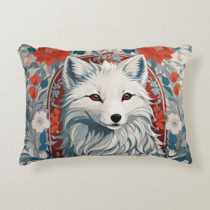Mesmerizing Artic Fox Wildlife  Accent Pillow