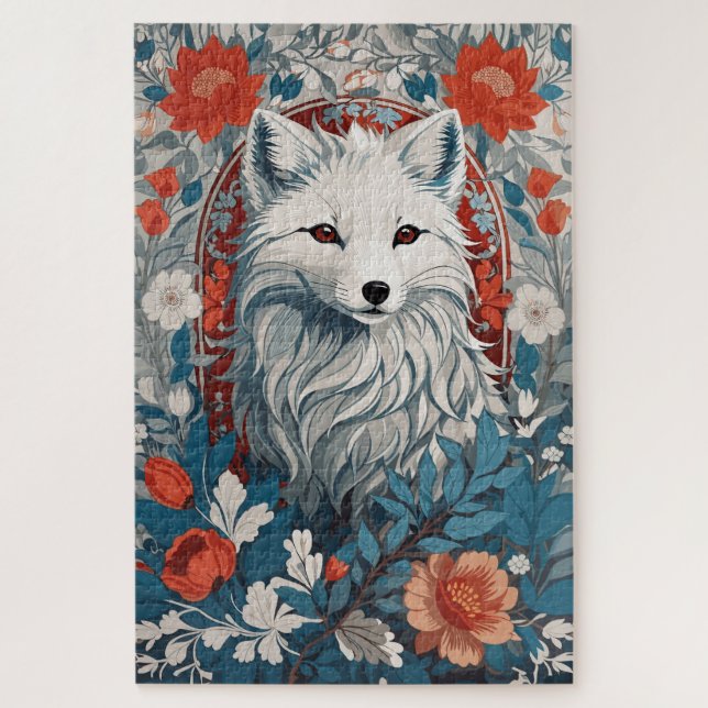 Mesmerizing Artic Fox Wildlife  Jigsaw Puzzle (Vertical)