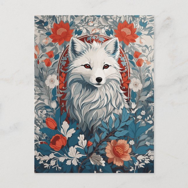 Mesmerizing Artic Fox Wildlife  Postcard (Front)