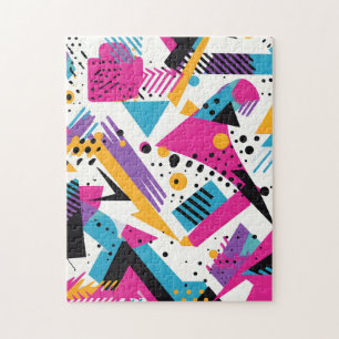 Mesmerizing Geometric Shape Patterns: Abstract Art Jigsaw Puzzle